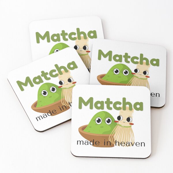 Item preview, Matcha Made in Heaven Cute Cartoon | Aesthetic Green Tea Pun designed and sold by Niji Hibana.
