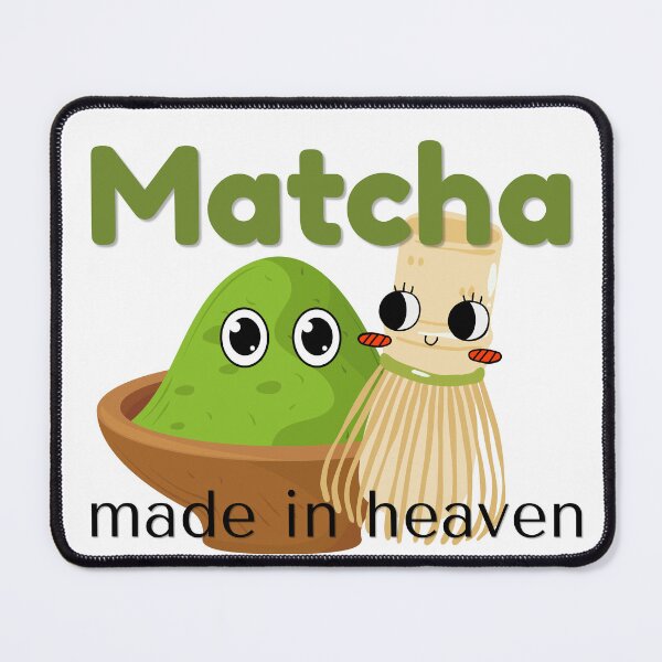 Item preview, Matcha Made in Heaven Cute Cartoon | Aesthetic Green Tea Pun designed and sold by Niji Hibana.