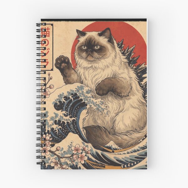 Item preview, Himalayan Catzilla Japanese Wave Art Cat Owner designed and sold by TerryConnells.