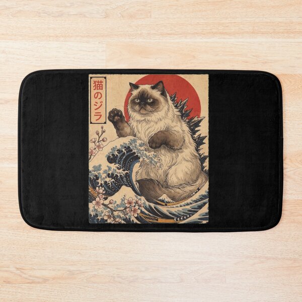 Item preview, Himalayan Catzilla Japanese Wave Art Cat Owner designed and sold by TerryConnells.