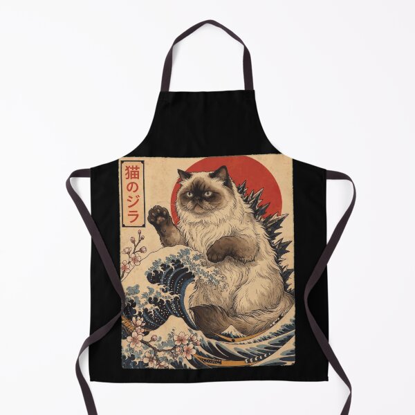 Item preview, Himalayan Catzilla Japanese Wave Art Cat Owner designed and sold by TerryConnells.