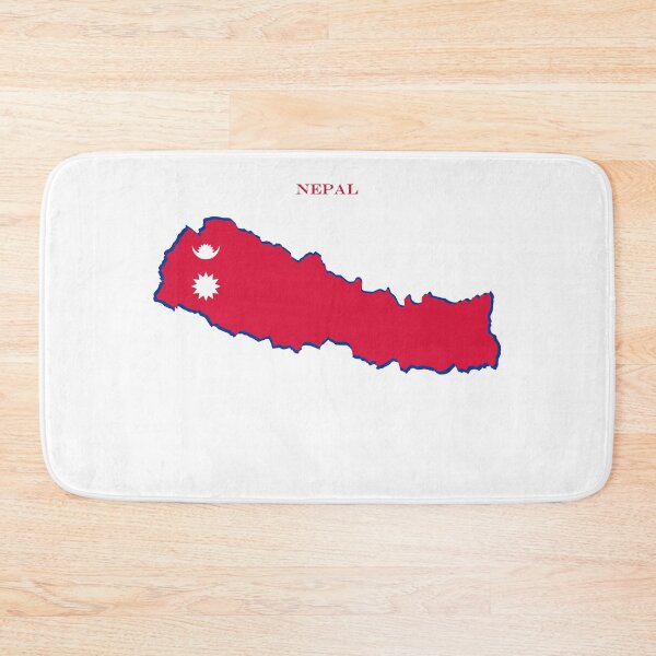 Item preview, Nepal Map Flag Silhouette Asia designed and sold by NTGUILTY.