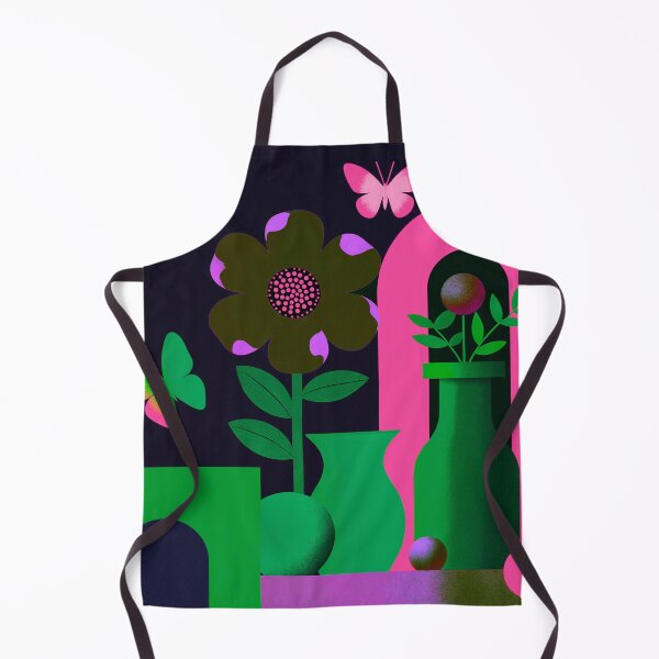 Item preview, Neon Garden Portal | Bold Retro Botanical Wall Art designed and sold by joycrysstudio.