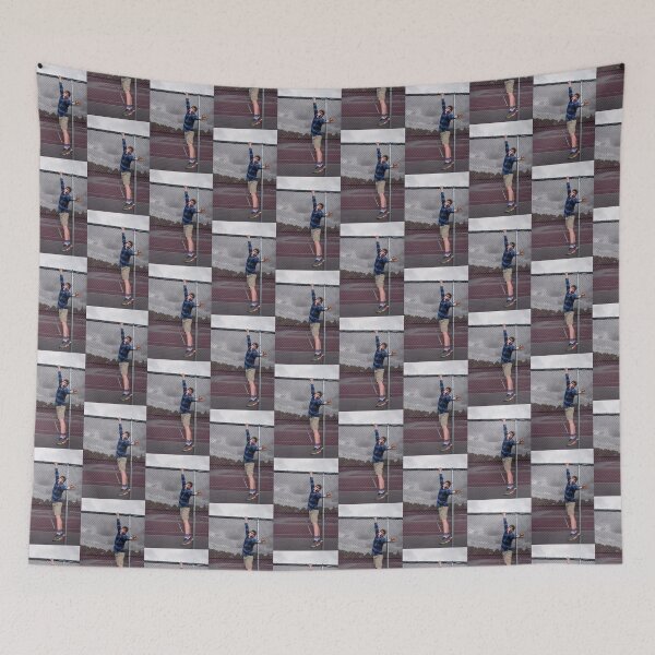 Item preview, Portrait Of A Teenage Boy Climbing A Fence designed and sold by Bennett Swanson.