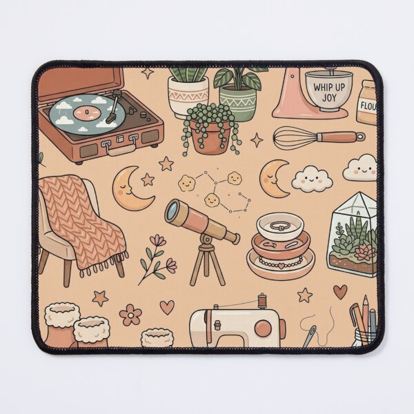 Item preview, Cozy Hobbies & Slow Living Aesthetic Graphic Elements designed and sold by LunaVales.