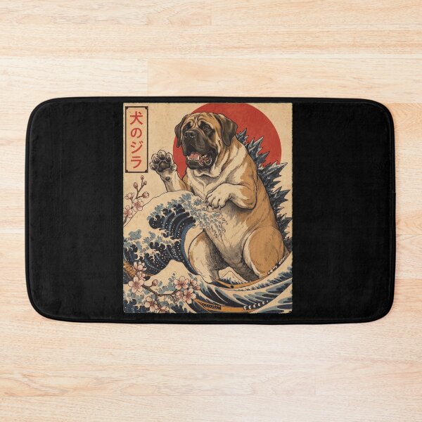 Item preview, Mastiff Dogzilla Japanese Wave Art Dog Owner designed and sold by TerryConnells.