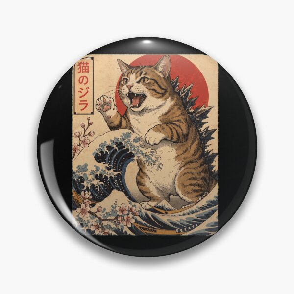 Item preview, Munchkin Catzilla Japanese Wave Art Cat Owner designed and sold by TerryConnells.