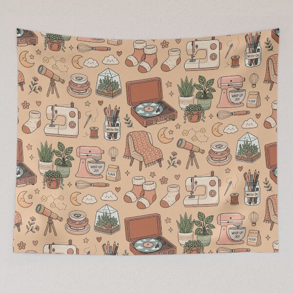 Item preview, Cozy Hobbies & Slow Living Aesthetic Graphic Elements designed and sold by LunaVales.