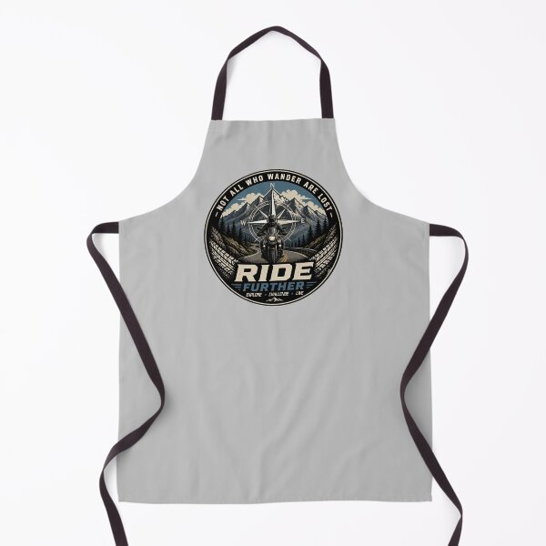 Item preview, Adventure Bike Rider Wanderlust Not All Who Wander Are Lost Ride Further Sticker T-Shirt 02 designed and sold by OuterShellUK.