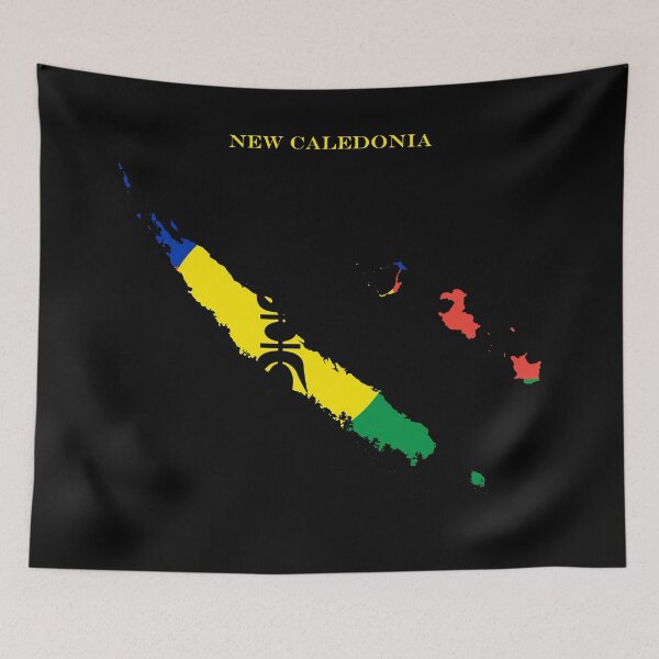 Item preview, New Caledonia Map Flag Silhouette Oceania Travel Pride Gift designed and sold by NTGUILTY.