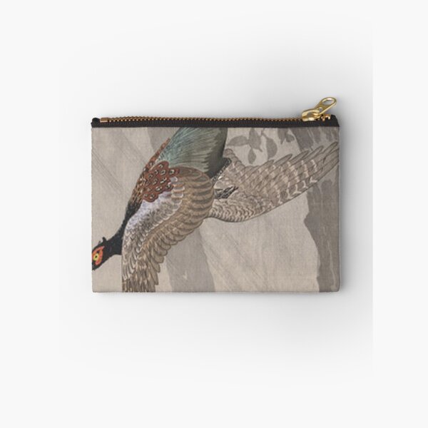 Item preview, Flying Pheasant in Mist: Vintage Ohara Koson Japanese Woodblock Print designed and sold by vekotpu.