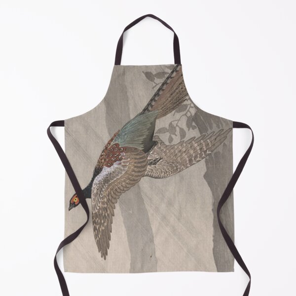 Item preview, Flying Pheasant in Mist: Vintage Ohara Koson Japanese Woodblock Print designed and sold by vekotpu.