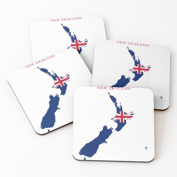 Item preview, New Zealand Map Flag Silhouette Oceania Travel Pride Gift designed and sold by NTGUILTY.