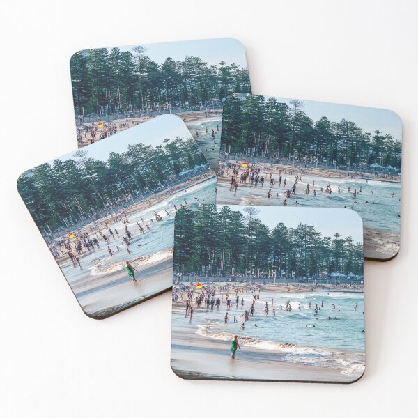Item preview, Panoramic View of Manly Beach Waves, Sydney | Iconic Ocean Swell - Coastal Seascape Art designed and sold by Ross.A.Campbell.