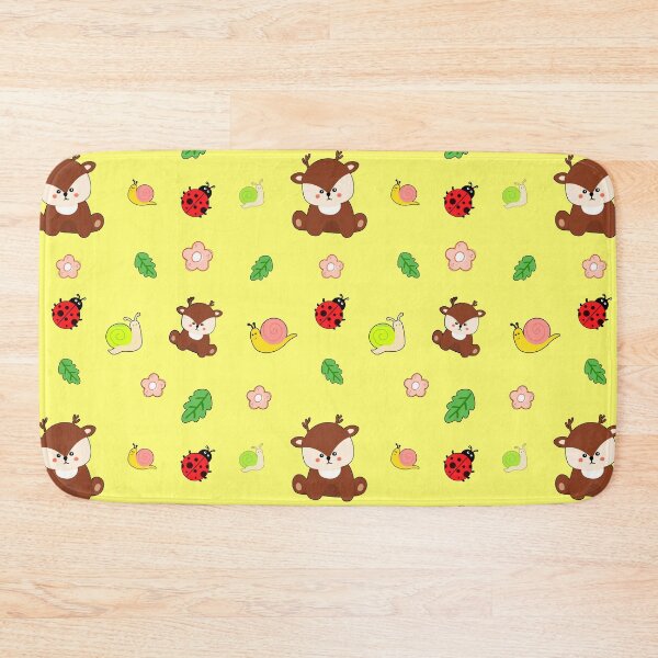 Artikelvorschau, Nahtloses Musterdesign mit niedlichen Kawaii-Waldtieren entworfen und verkauft von NadDot.