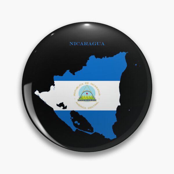 Item preview, Nicaragua Map Flag Silhouette Central America Travel Pride Gift designed and sold by NTGUILTY.