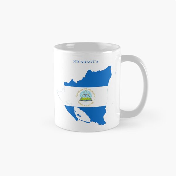Item preview, Nicaragua Map Flag Silhouette Central America Travel Pride Gift designed and sold by NTGUILTY.