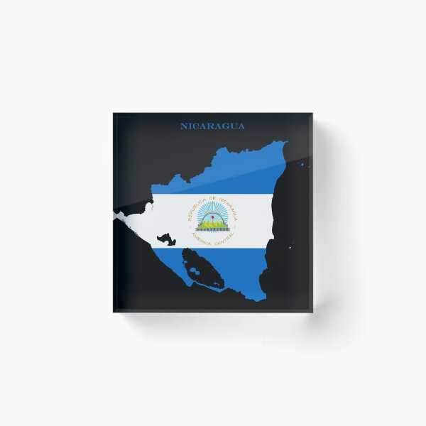 Item preview, Nicaragua Map Flag Silhouette Central America Travel Pride Gift designed and sold by NTGUILTY.