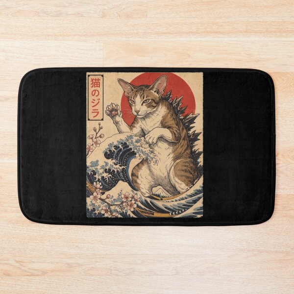 Item preview, Oriental Shorthair Catzilla Japanese Wave Art Cat Owner designed and sold by TerryConnells.