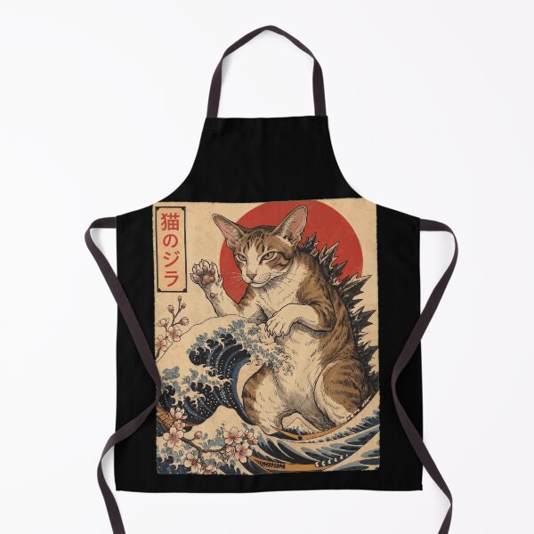Item preview, Oriental Shorthair Catzilla Japanese Wave Art Cat Owner designed and sold by TerryConnells.