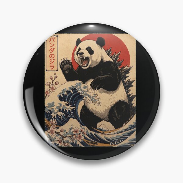 Artikelvorschau, Pandazilla Japanische Wellenkunst Tier Panda-Liebhaber entworfen und verkauft von TerryConnells.