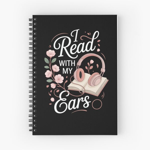 Item preview, I Read With My Ears Audiobook Listener Bookworm designed and sold by SuperAndSocial.