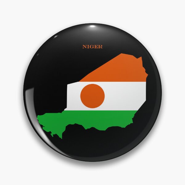 Item preview, Niger Map Flag Silhouette Africa Travel Pride Gift designed and sold by NTGUILTY.