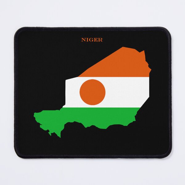 Item preview, Niger Map Flag Silhouette Africa Travel Pride Gift designed and sold by NTGUILTY.