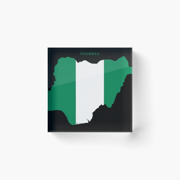 Item preview, Nigeria Map Flag Silhouette Africa Travel Pride Gift designed and sold by NTGUILTY.