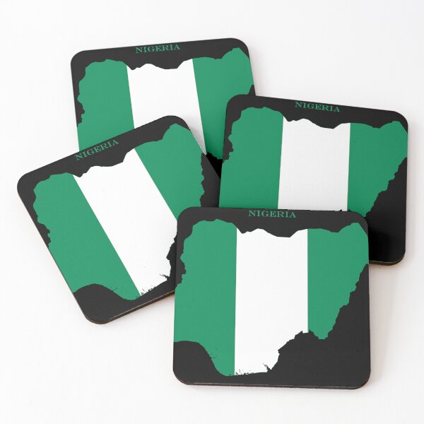 Item preview, Nigeria Map Flag Silhouette Africa Travel Pride Gift designed and sold by NTGUILTY.