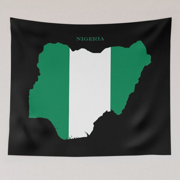 Item preview, Nigeria Map Flag Silhouette Africa Travel Pride Gift designed and sold by NTGUILTY.