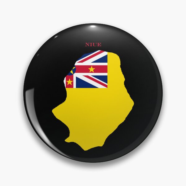 Item preview, Niue Map Flag Silhouette Oceania Pacific Travel Pride Gift designed and sold by NTGUILTY.