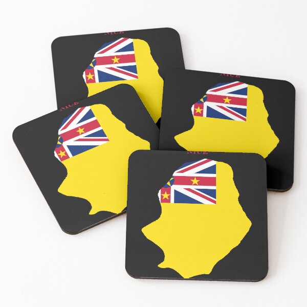 Item preview, Niue Map Flag Silhouette Oceania Pacific Travel Pride Gift designed and sold by NTGUILTY.