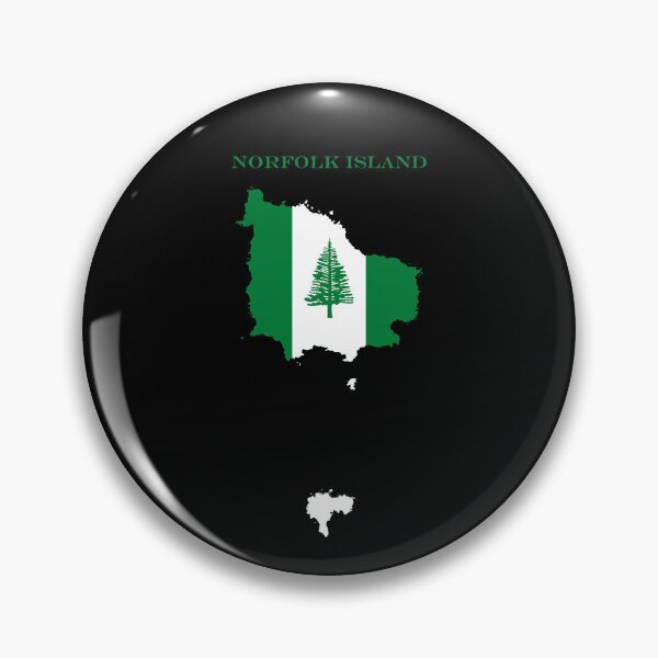 Item preview, Norfolk Island Map Flag Silhouette Oceania Travel Pride Gift designed and sold by NTGUILTY.