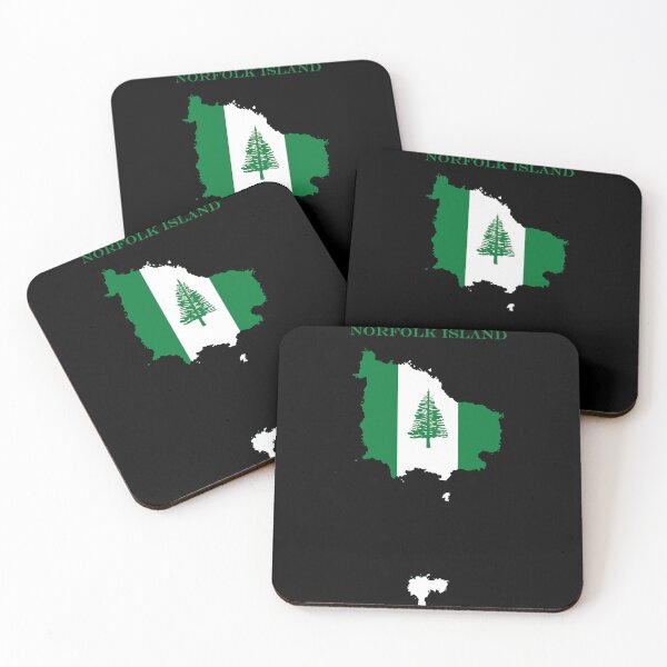 Item preview, Norfolk Island Map Flag Silhouette Oceania Travel Pride Gift designed and sold by NTGUILTY.