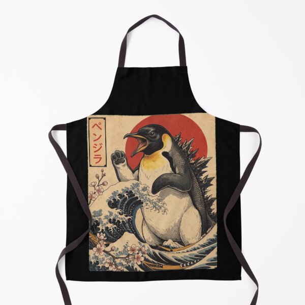 Artikelvorschau, Penguinzilla Japanische Wellenkunst Tier Pinguinliebhaber entworfen und verkauft von TerryConnells.