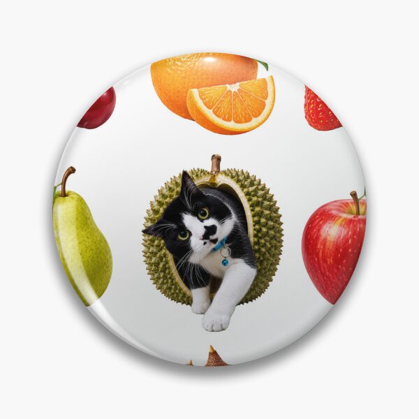Item preview, Funny Fruits Cat Collage Retro Fruitcore Aesthetic Sticker Design designed and sold by BVNKGRAPH WORKS.