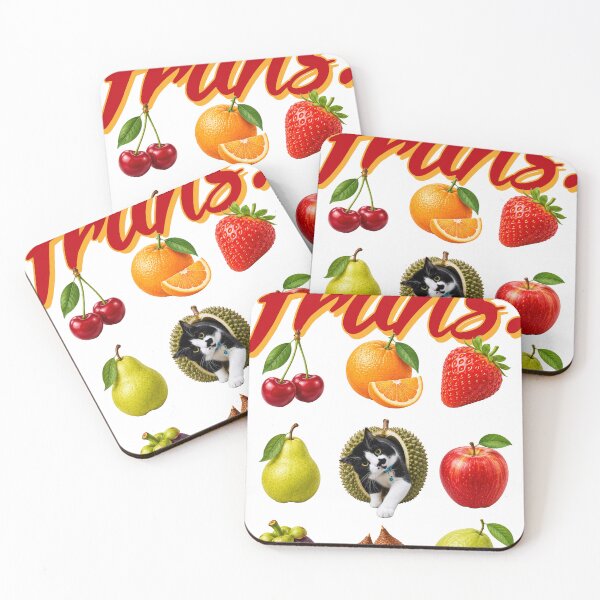 Item preview, Funny Fruits Cat Collage Retro Fruitcore Aesthetic Sticker Design designed and sold by BVNKGRAPH WORKS.