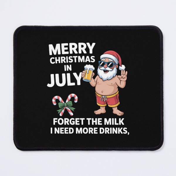 Item preview, Christmas in July santa Summer Vacation Beach Lovers Santa designed and sold by TrinaEspinoza.