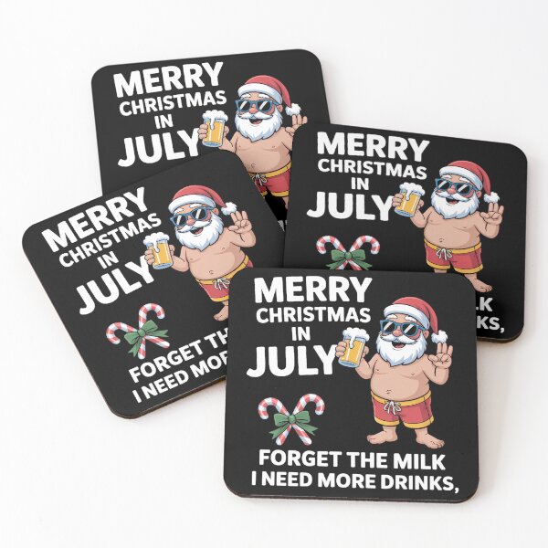 Item preview, Christmas in July santa Summer Vacation Beach Lovers Santa designed and sold by TrinaEspinoza.