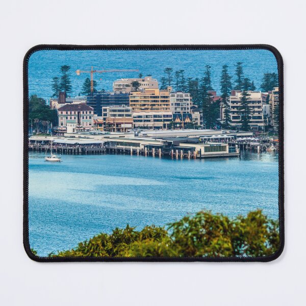 Item preview, Panoramic View of Manly Cove & Manly Wharf | Iconic North Harbour, Sydney, NSW, Australia Art designed and sold by Ross.A.Campbell.