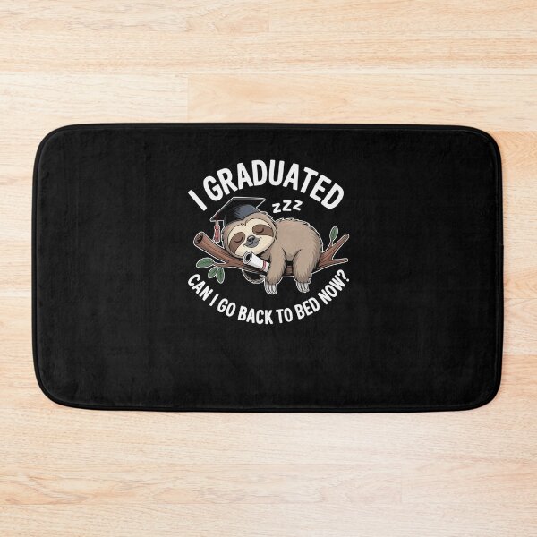 Item preview, I Graduated Sloth Funny Graduation Tired Student designed and sold by SuperAndSocial.