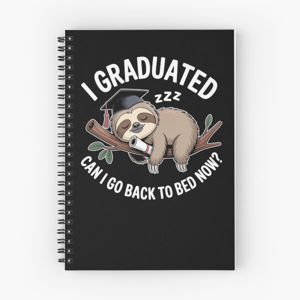 Item preview, I Graduated Sloth Funny Graduation Tired Student designed and sold by SuperAndSocial.