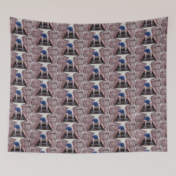 Item preview, Portrait Of A Teenage Boy On The Stairs designed and sold by Bennett Swanson.