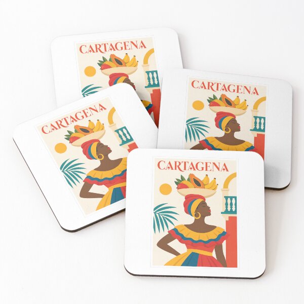 Item preview, Cartagena Palenquera Colombia Travel Poster designed and sold by Beyond Destinations.