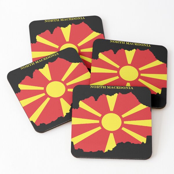 Item preview, North Macedonia Map Flag Silhouette Europe Travel Pride Gift designed and sold by NTGUILTY.