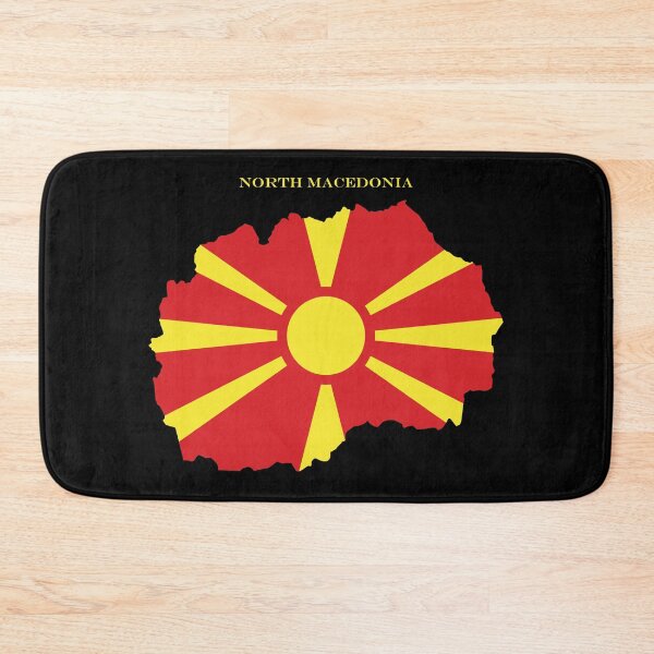 Item preview, North Macedonia Map Flag Silhouette Europe Travel Pride Gift designed and sold by NTGUILTY.