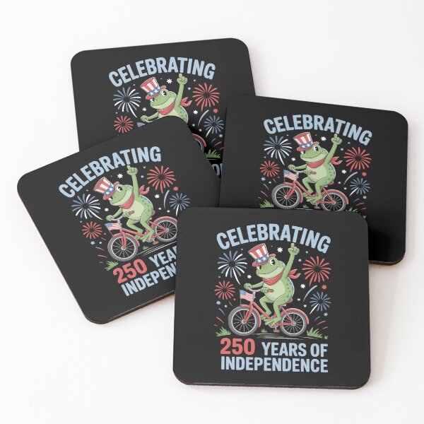 Item preview, Celebrating 250 Years Independence Frog Bike Patriot designed and sold by SuperAndSocial.