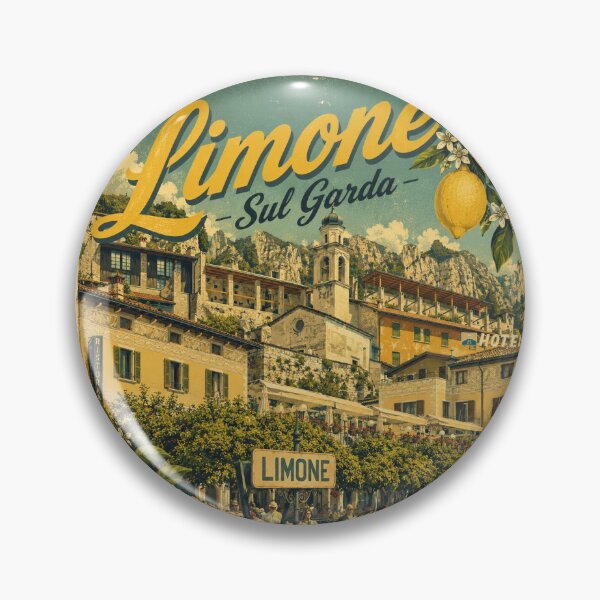 Item preview, Limone sul Garda vintage retro design  designed and sold by Andiamo-Amigos.