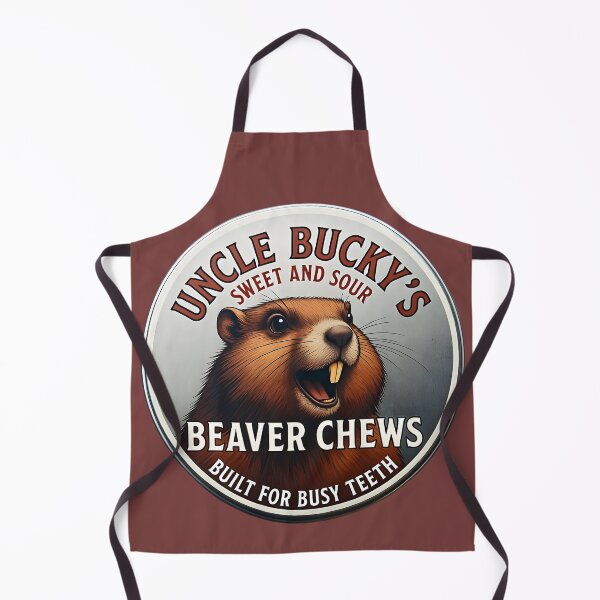 Item preview, Uncle Bucky's Sweet and Sour Beaver Chews — Funny Vintage Sticker designed and sold by Sacred Absurdist.